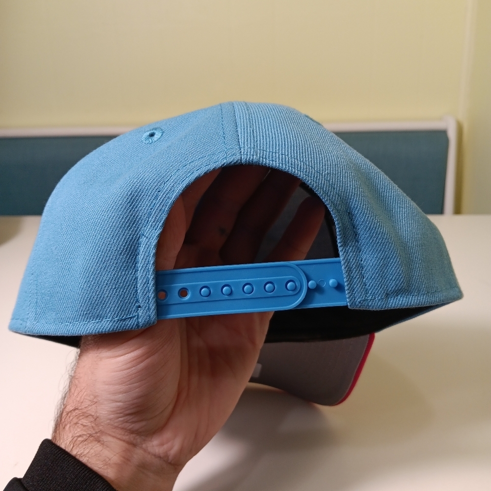 New Era Mexico Aztec Skull Warrior Chief Headdress 9Forty Sky Blue SnapBack Hat - Picture 5 of 7